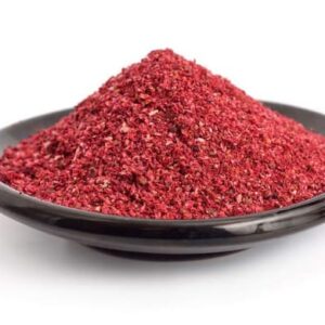 Sumac: Tangy spice with antioxidant and anti-inflammatory effects; aids appetite and digestion.